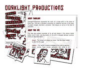 Tablet Screenshot of darklightproductions.com